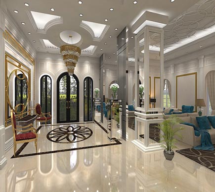 النتيجة بعد تنظيف وتلميع وجلي شركة القدرة للحوائط والارضيات والجرانيت